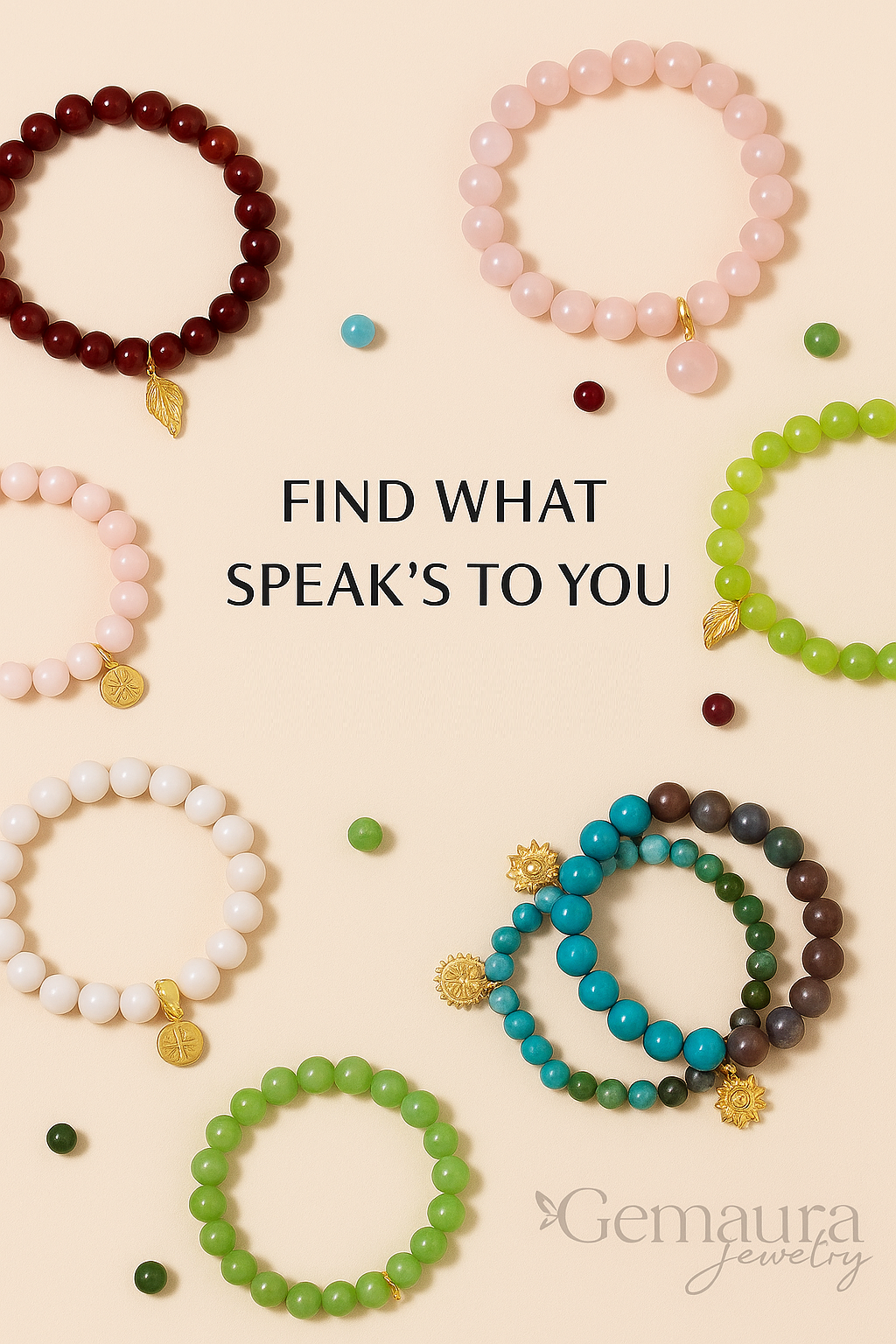 Gemstone bracelets that feel personal.